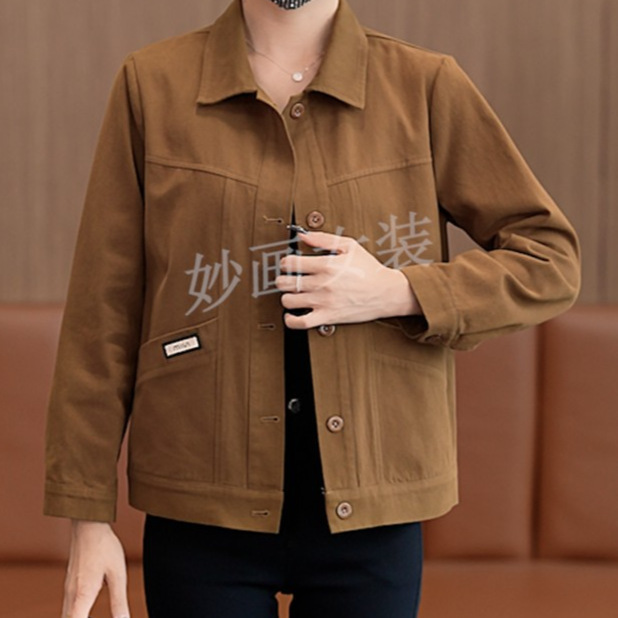 时尚水洗牛仔短外套女2025秋季新款宽松显瘦纯色百搭洋气夹克上衣|undefined