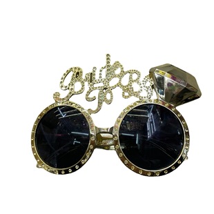Engagement Decoration Props Holiday Party Supplies Funny Glasses Gift Bride to be Golden Bride Glasses