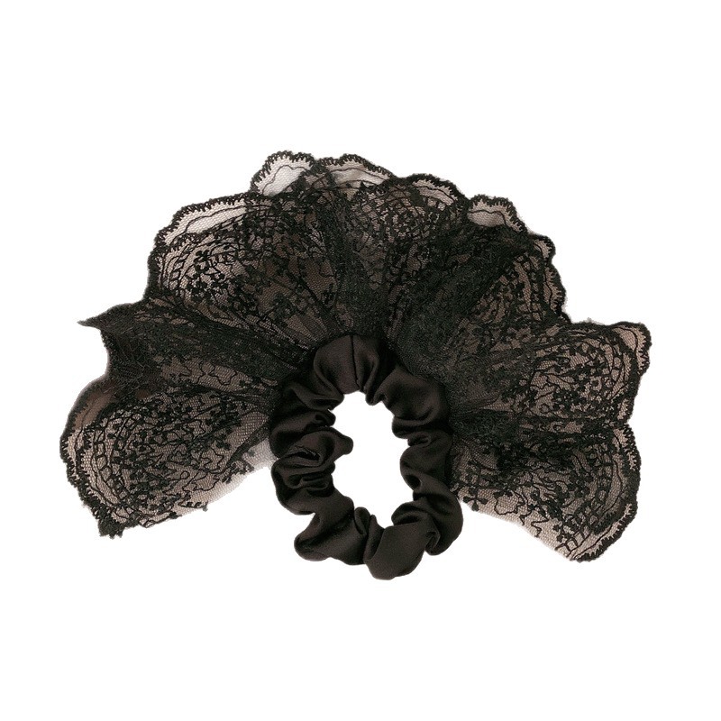 Falda de doble capa de gran tamaño, lazo para el cabello de intestino grueso, banda de goma para el cabello de mujer, cuerda para el cabello de niña Mori, cuerda para el cabello simple, accesorios para el cabello