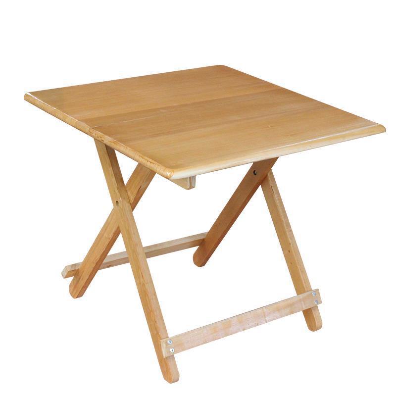 Mesa plegable de madera maciza portátil, mesa de comedor, mesa pequeña simple para el hogar, puesto de comida, mesa cuadrada, mesa redonda, mesa de estudio de alquiler