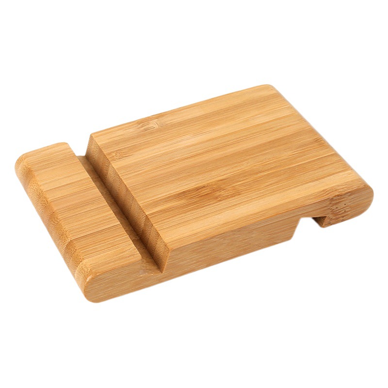 Alishan teléfono móvil soporte de escritorio de bambú universal perezoso ajustable soporte creativo teléfono móvil base fábrica al por mayor