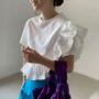 韩国不规则气质短袖衬衫