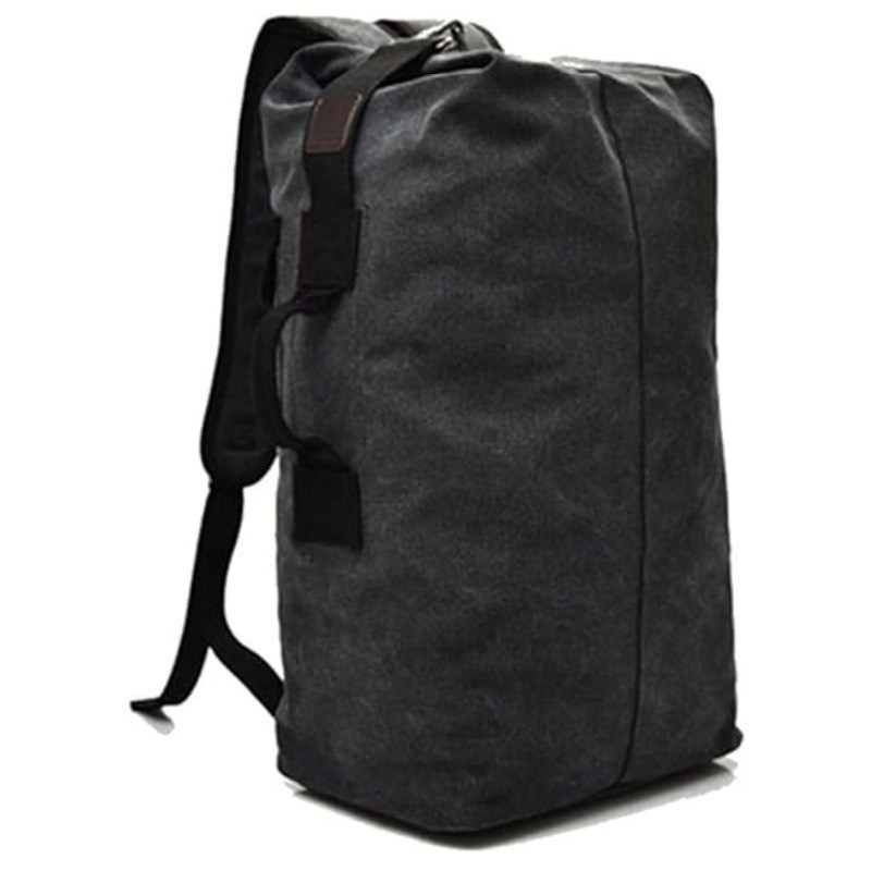 Mochila de hombro para hombres cubo de lona montaña viaje al aire libre deportivo multifuncional bolsa de equipaje de gran capacidad portátil