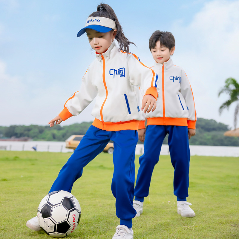 幼兒園園服春秋三件套裝小學生校服夏季兒童班服運動服英倫學院風