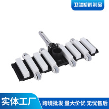 黑白19寸加重软体底刷吸污头吸污机带毛刷吸污盘水下清洁设备配件