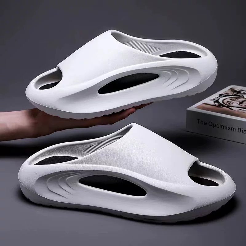 Летняя мужская верхняя одежда, модные спортивные тапочки, персонализированные нескользящие мужские тапочки на толстой подошве, устойчивые к запаху, износостойкие мужские тапочки на мягкой подошве