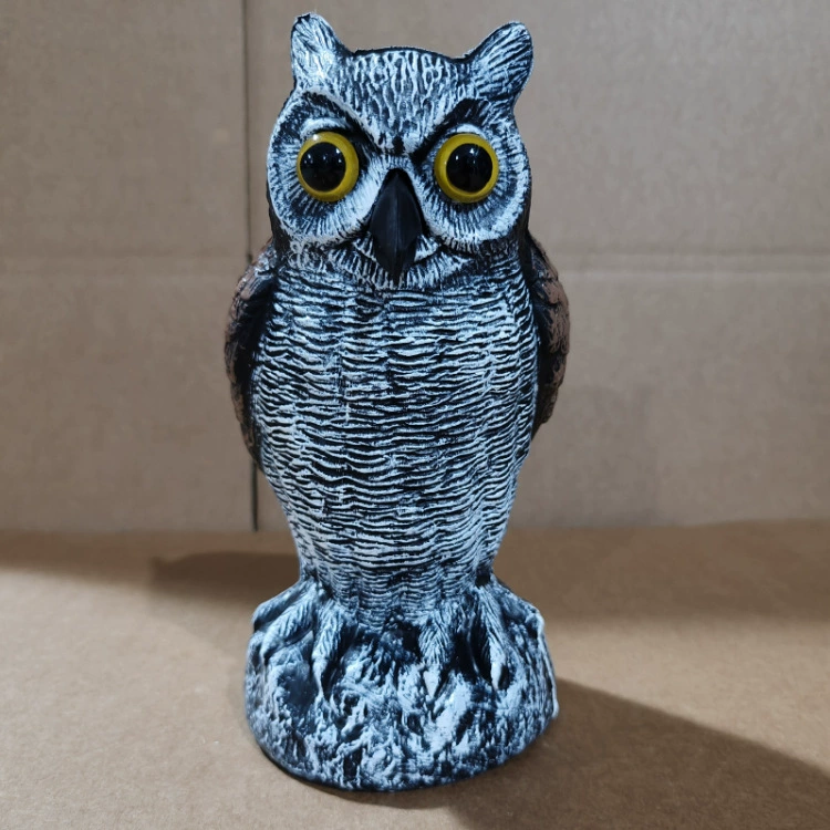 Трансграничное пластиковое украшение для сада и патио в виде совы, высокопрозрачное устройство для отпугивания крыс и птиц.