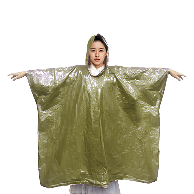 야외 캠핑 등산 반사 응급 처치 방화 따뜻한 방수 벨트 모자 망토 구명 휴대용 비옷 도매