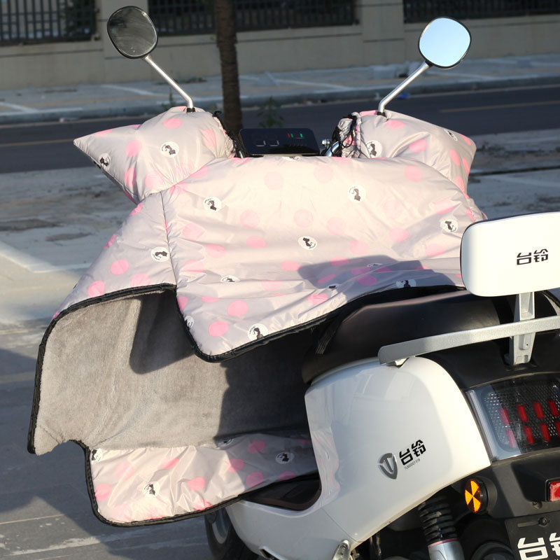 電気自動車の防風は冬にベルベットされて防水防寒電気自動車バイク防風カバーの四季通用冬金を厚くした|undefined