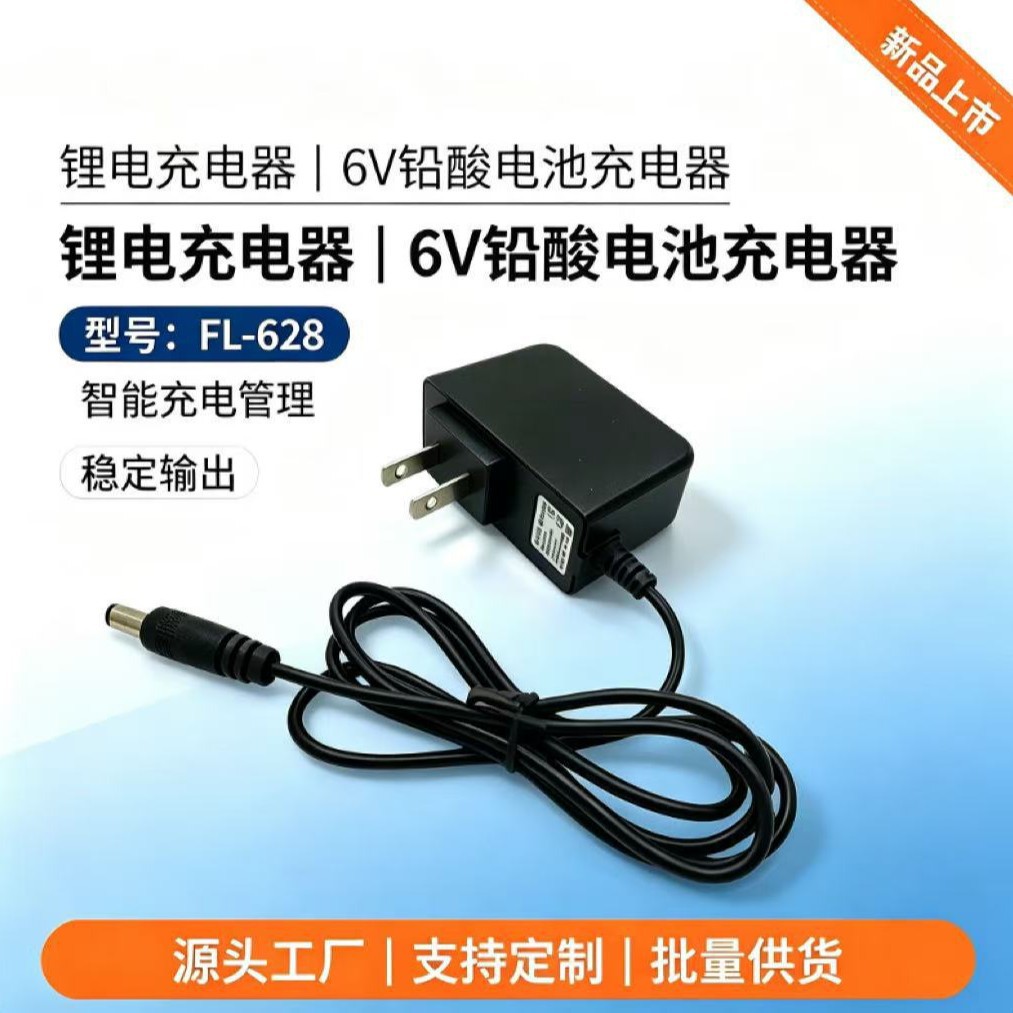 6V500Ma Stroller Charger Lithium Battery Charger 6V Lead-Acid Battery Charger
