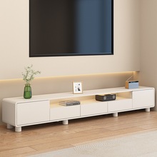 实木电视柜茶几组合套装现代简约储物影视柜奶油风小户型客厅地柜