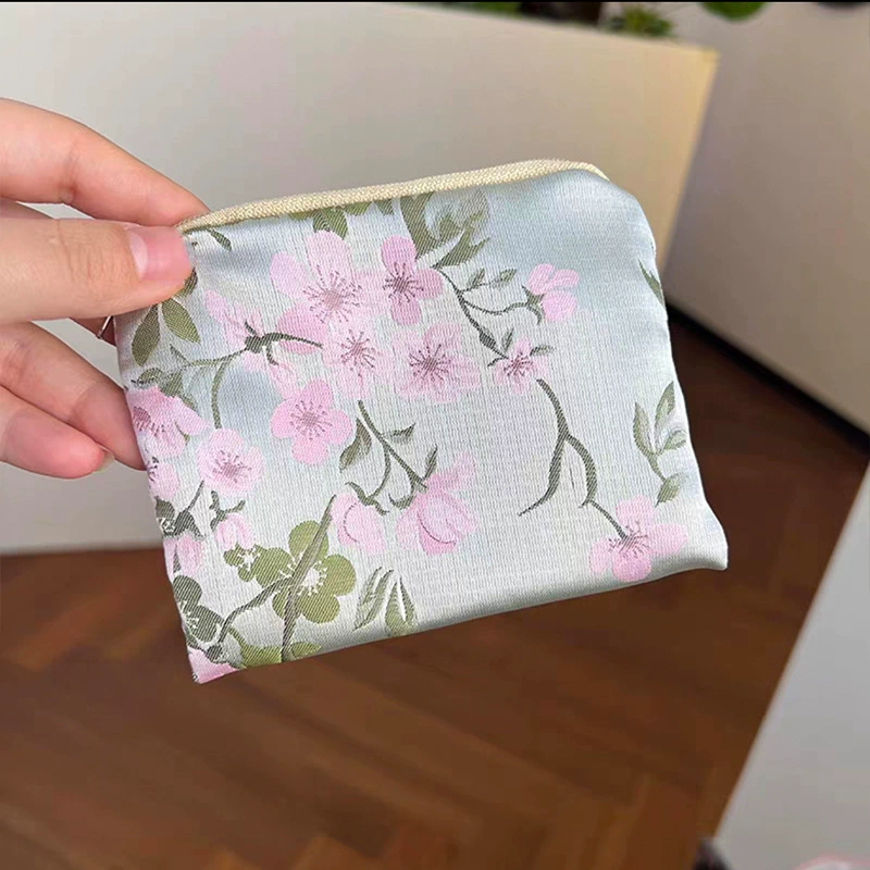 Маленький косметичка, 12×10 см, тканевая косметичка на молнии для помады и монет