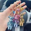 Cartoon keychain, car keys, school bag suitable for men and women for elementary school students, backpack accessory, with little bears, wholesale