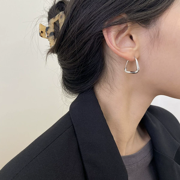 Silver earrings