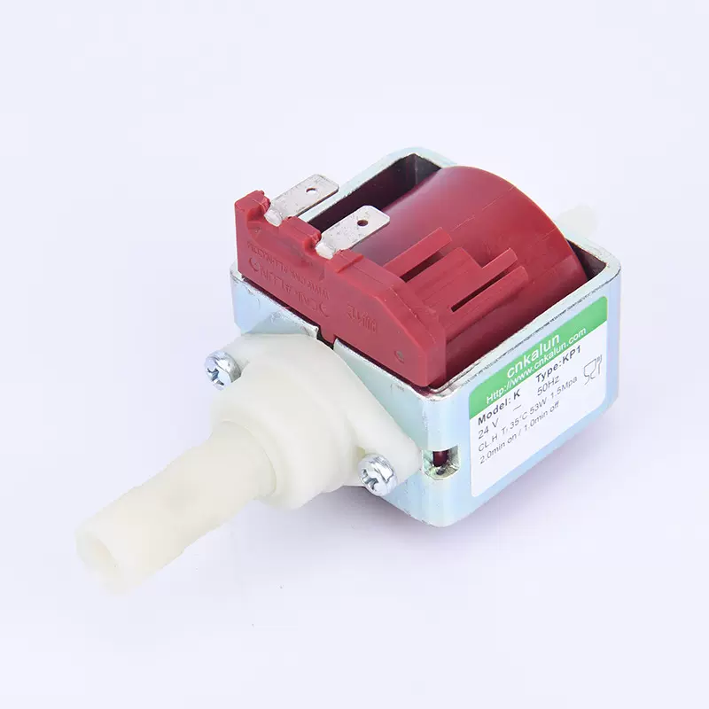 KP1 电压24V 厂家直供流量750ml 压力15kg 胶囊咖啡机电磁泵
