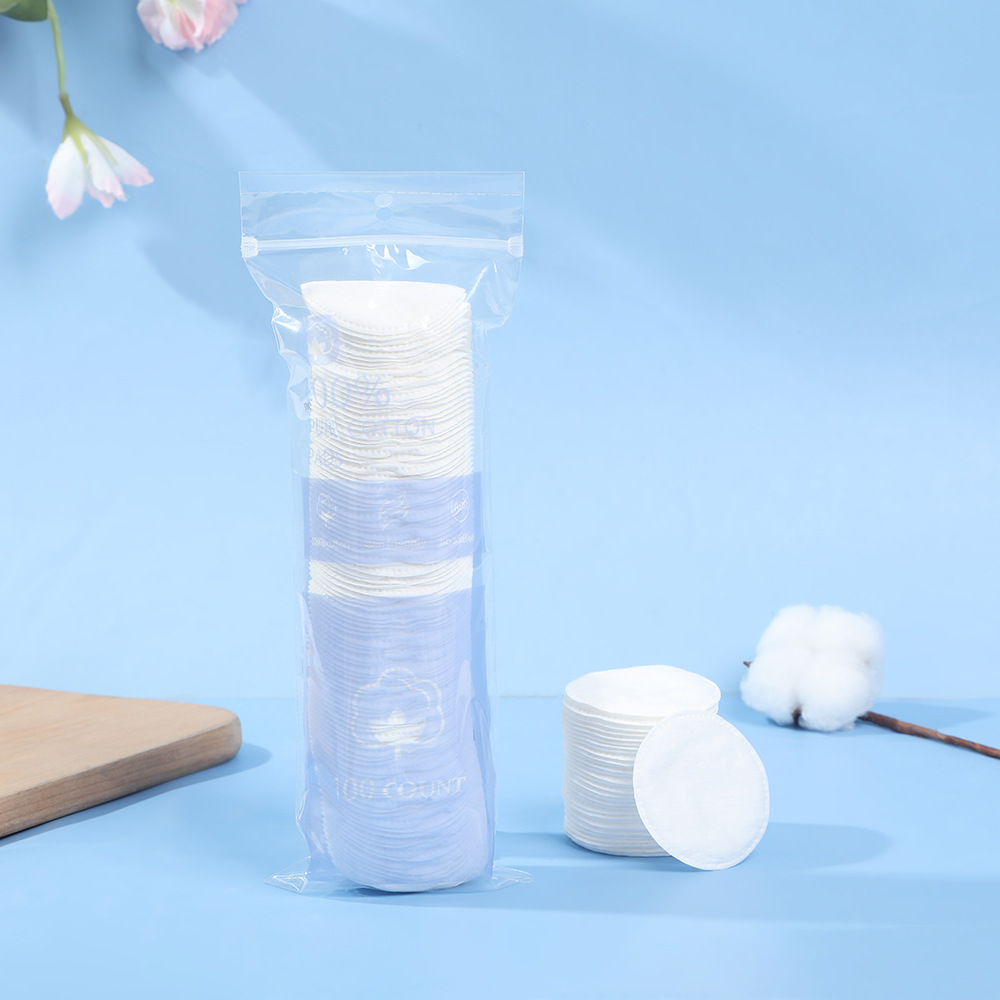 Amazon algodón de maquillaje plano desechable, algodón de maquillaje redondo, algodón de maquillaje húmedo especial para la piel sin flocos