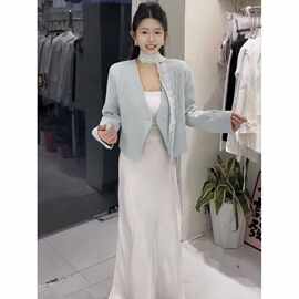 2025春季高级感蕾丝花边纯色气质V领西装外套上衣超好看百搭套装