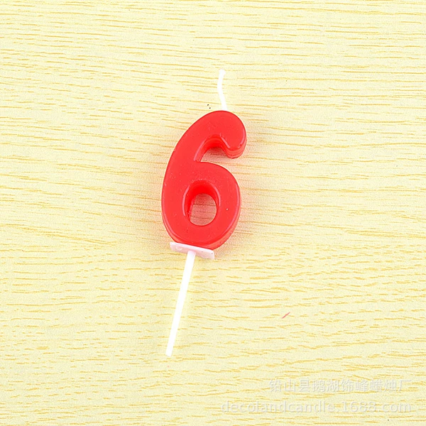 Red bag numeral 6