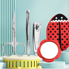 厂家供应甲壳虫指甲钳套装便捷指甲剪套装美容套指甲刀批发