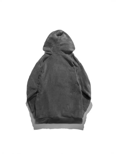 Alibaba.com Autumn and Winter Men's Casual Large Size Hooded Sweatshirt, Unisex Coral Fleece Fashion Warm Coat