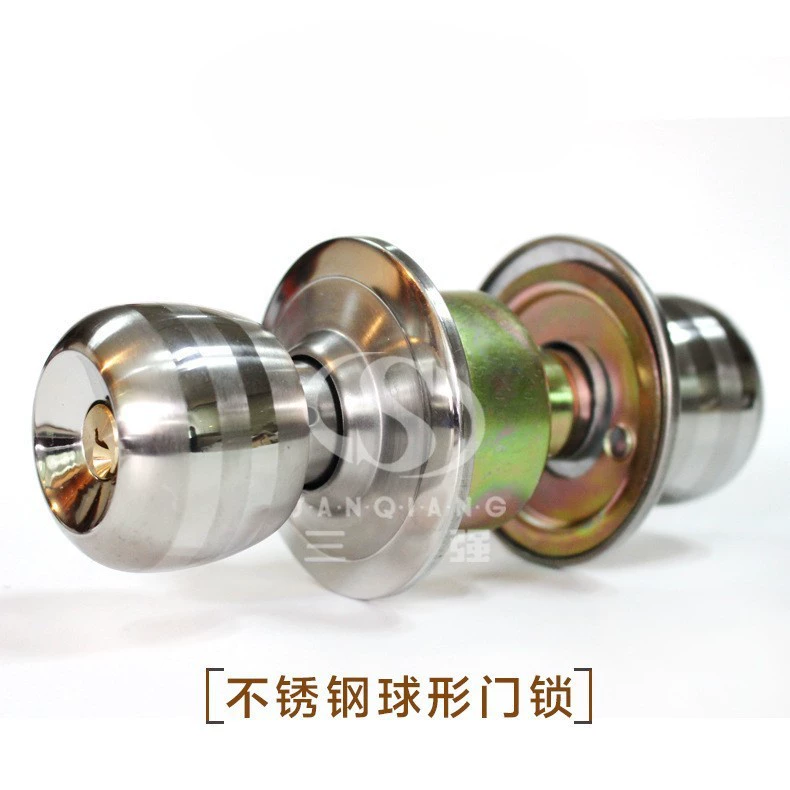 5731 Сферический замок Сферический дверной замок закрытый дверной замок спальни Нержавеющая сталь Сферический туалетный замок деревянный дверной замок пластиковая сталь