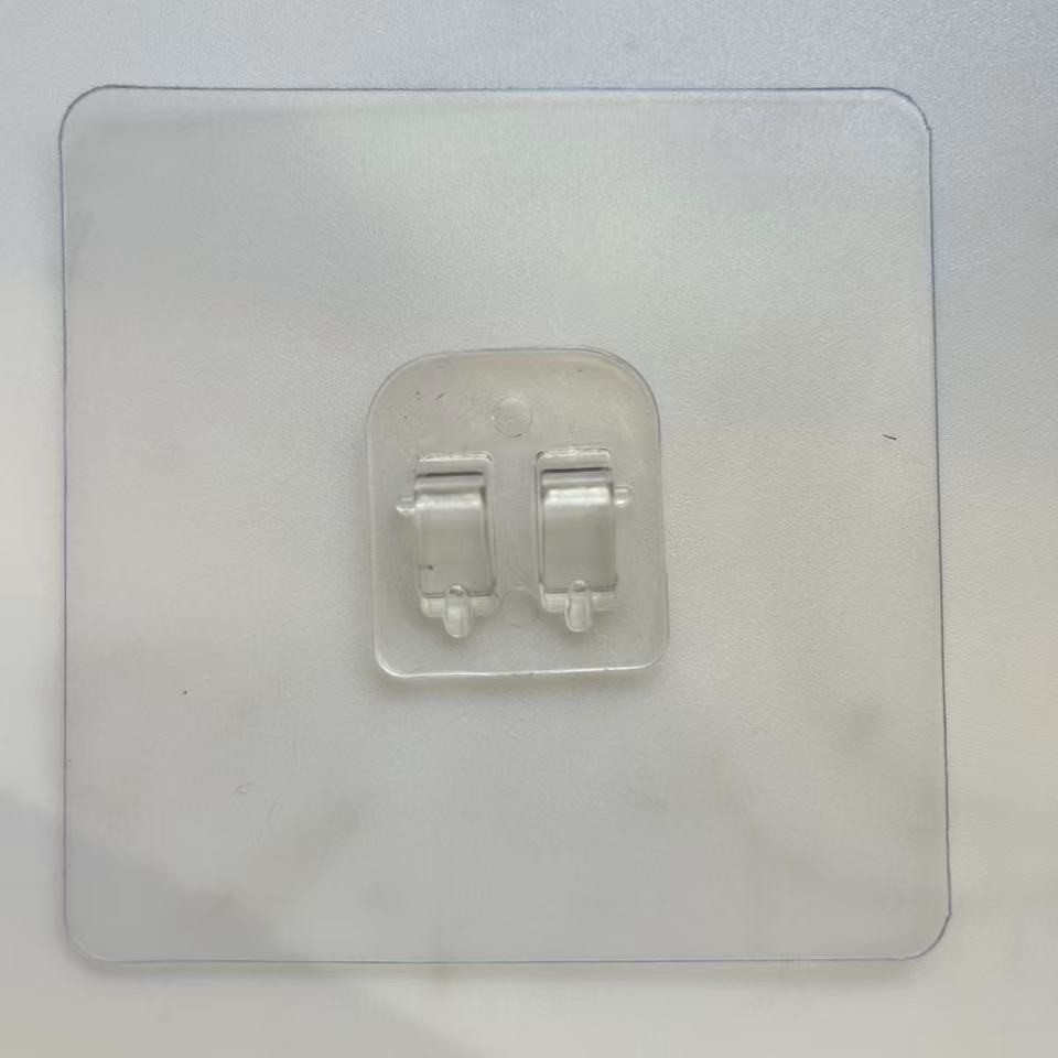 Hebilla transparente de una sola garra de 8*8 cm (piezas de plástico engrosadas)