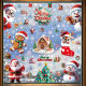 Christmas Decorations Gingerbread Man Snowman Snowflake Glass Sticker Christmas Party Decoration Santa Claus Electrostatic Sticker