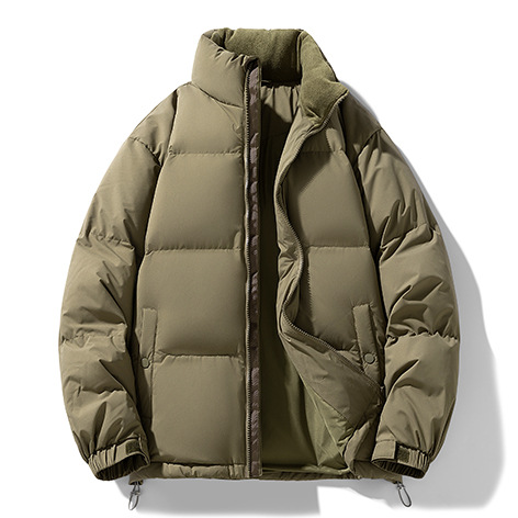 Chaqueta de plumón de gama alta para hombre con cuello alto grueso y cálido marca de marea chaqueta juvenil de plumón de pato blanco moda casual ropa de hombre de lujo ligero