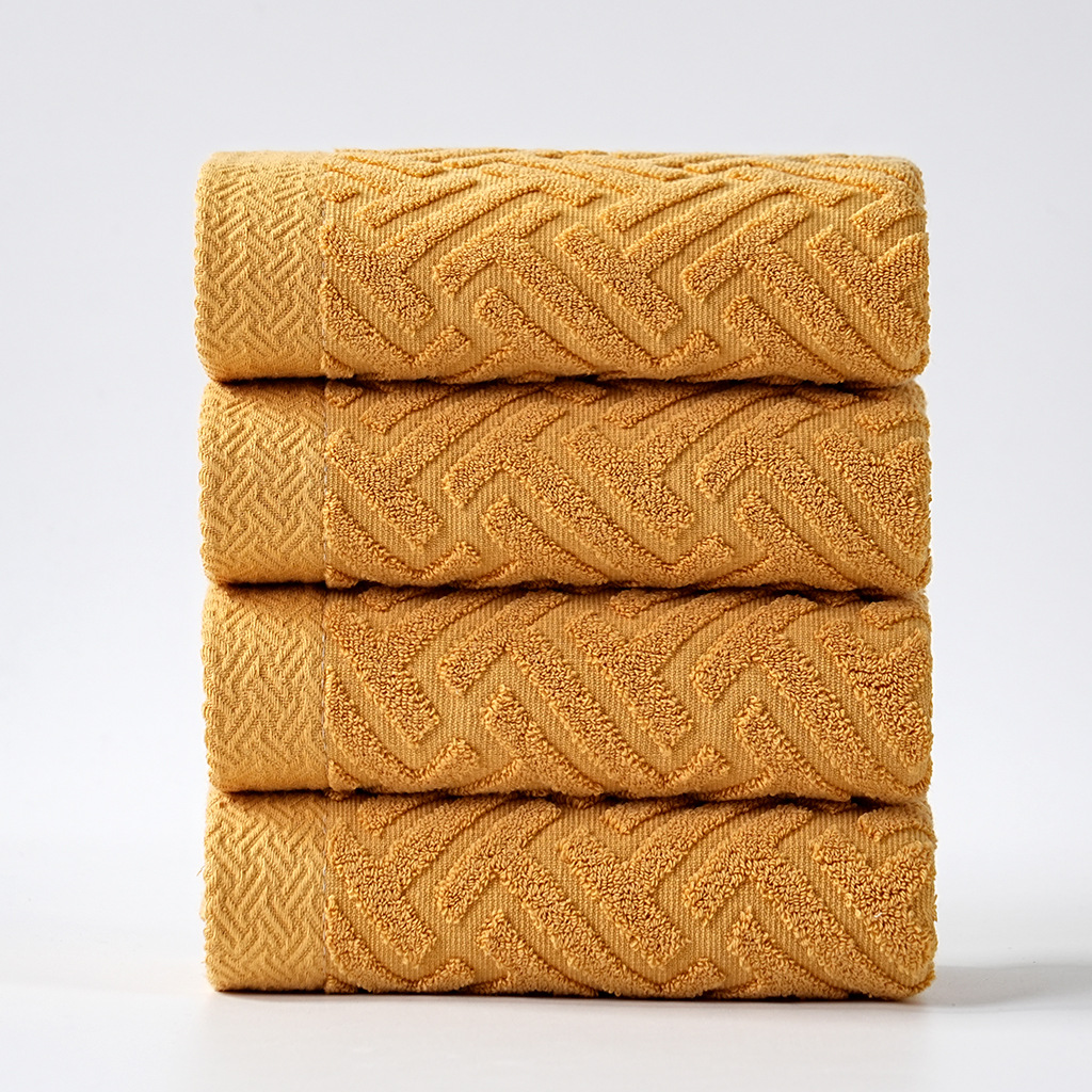 Toalla grande de lavado de cara lisa de algodón puro transfronterizo, suave y absorbente de agua para adultos, toalla facial al por mayor de Amazon