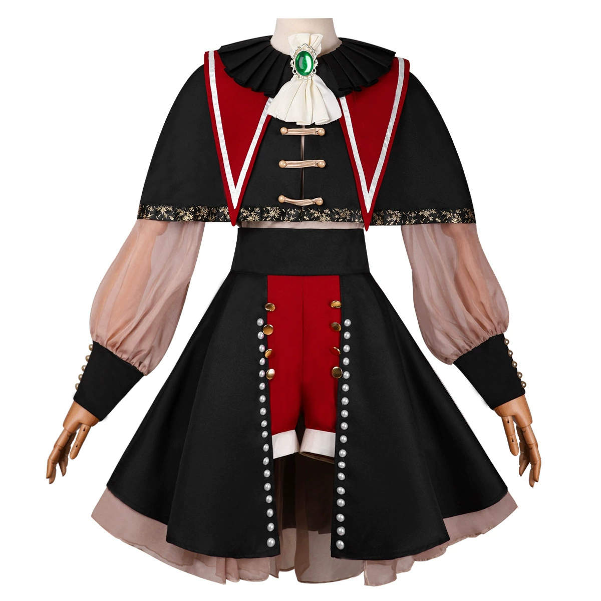 Косплей‑костюм (BanG Dream!) Wakaba Mu, комплект с накидкой и многослойным платьем, размеры S–XXXL