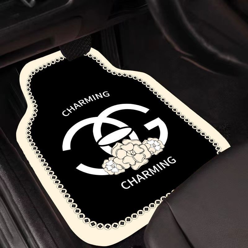 Temu Simple Cross-Border Diatom Mud Car Floor Mats, Water-Absorbent and Non-Slip Universal Four-Piece Set of Floor Mats in the Car Can Be Shipped on Behalf of Others