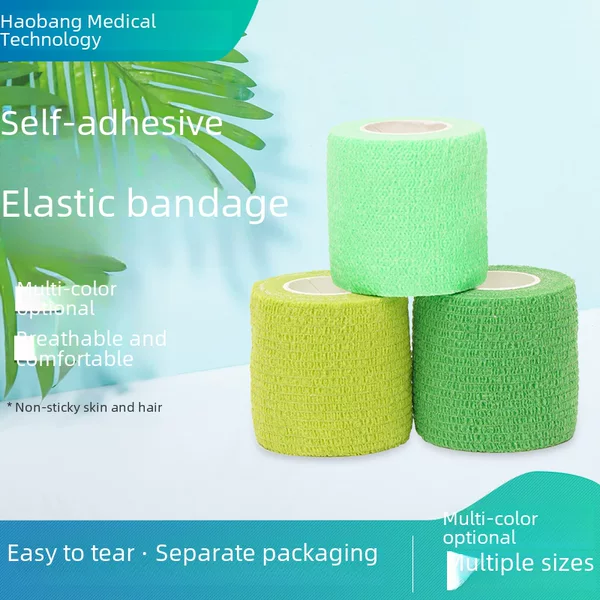 Amazon Factory Direct Sales Non-Woven Self-Adhesive Elastic Bandage Student Sports Writing Finger Guard Wrist Stationery Bandage