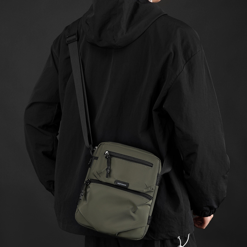 WEPOWER nuevo tipo de bolso de hombro vertical simple para hombres de viaje de gran capacidad al aire libre bolso de viaje inclinado