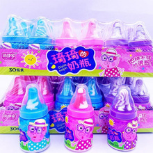 琦琦的奶瓶糖小猪奶嘴糖儿童糖果小孩零食品趣味玩具跳跳糖小