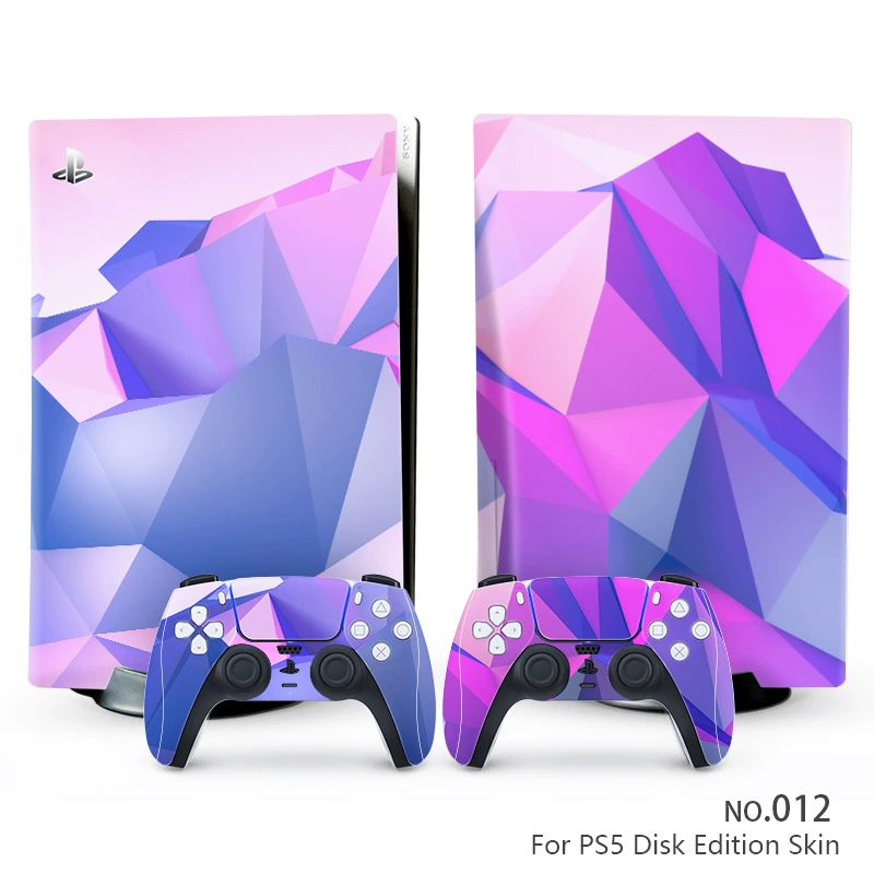Наклейка‑скин для консоли (Sony) PS5, 5 предметов, декоративная виниловая защита, для дисковой и цифровой версий