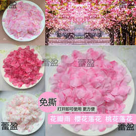 免撕绢布花瓣假花瓣花瓣手抛花舞台撒花桃花花瓣樱花花瓣轧诉