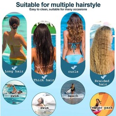 Extra Large Silicone Swim Cap for Cross-Border Exclusive Factory, Long Hair, Curly Hair, Messy Braids, Giant Oversized Swim Cap