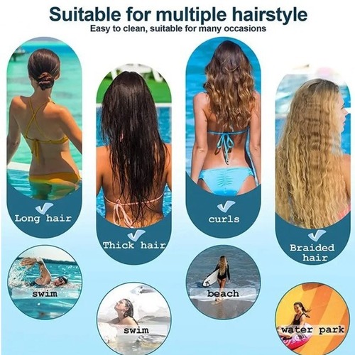 Extra Large Silicone Swim Cap for Cross-Border Exclusive Factory, Long Hair, Curly Hair, Messy Braids, Giant Oversized Swim Cap