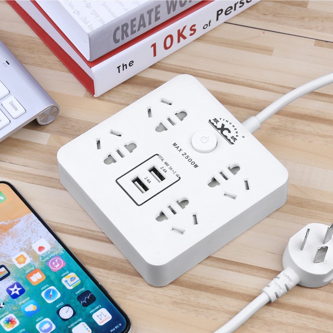 厂家直销多功能插座转换排插带USB转换插座大功率家用插排