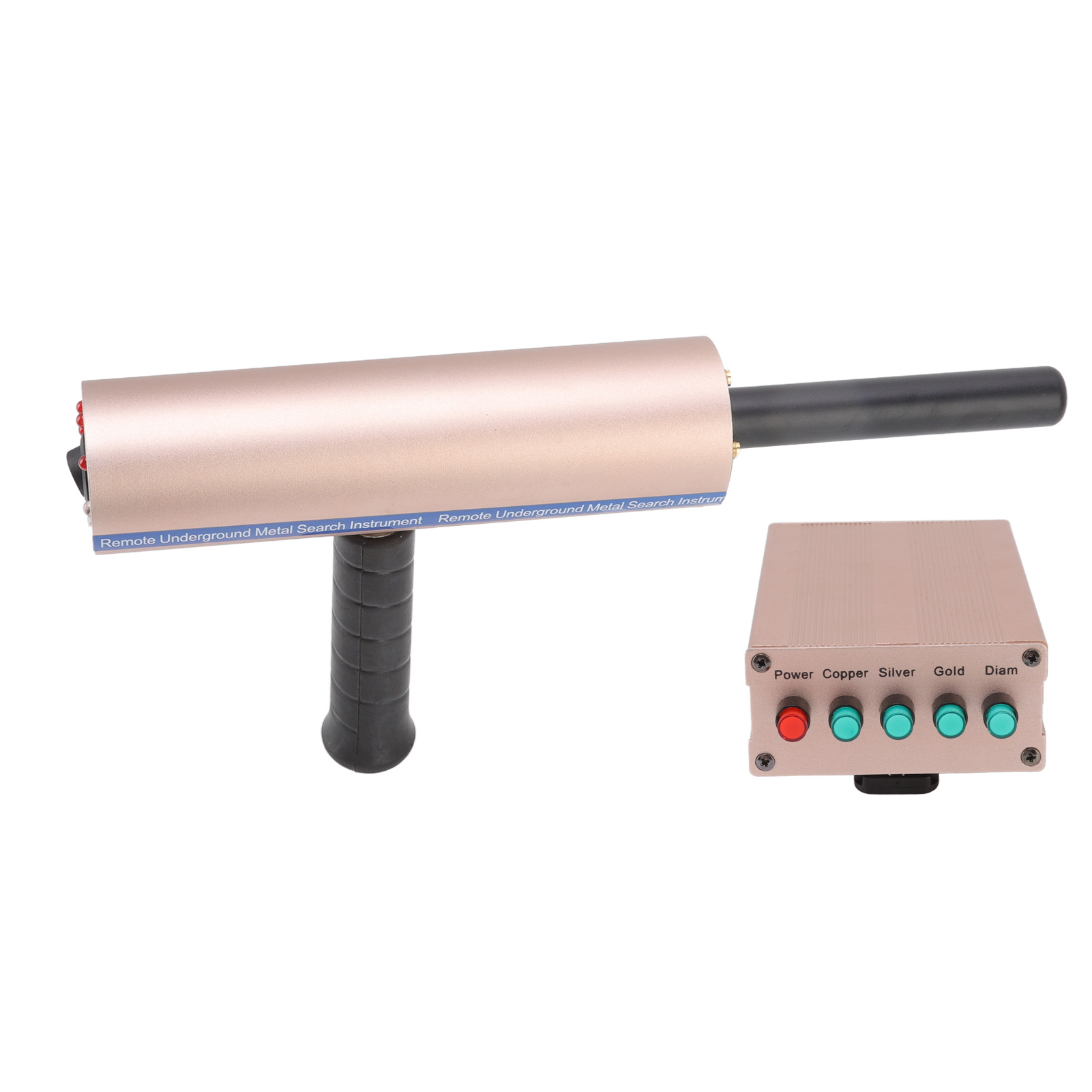 新款玫瑰金3天线德克萨神金属探测器地下探宝器寻宝仪户外金银铜
