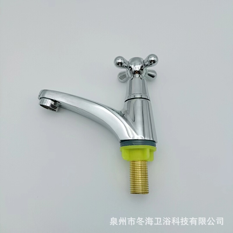 Factory Direct supply alloy water drop wheel small 99 desktop pedestal basin bathroom cabinet bathroom 4 points basin single Cold Faucet