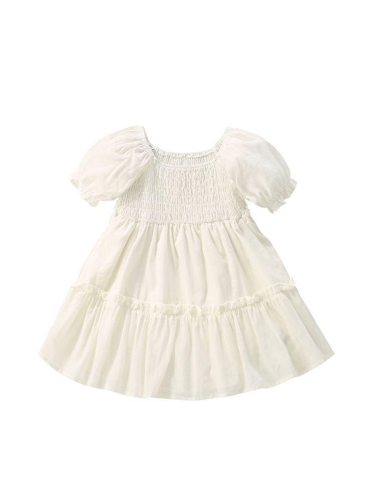 En stock malwee niños princesa vestido de verano nuevo europeo y americano estilo occidental niña manga corta la falda