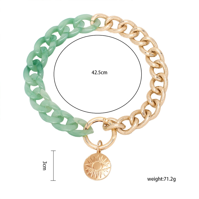 wholesale acrylic color matching necklace Nihaojewelry