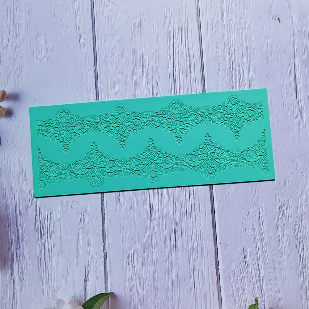 encaje375 - 257 molde de silicona pastel de encaje molde de relieve herramientas de decoración de pastel de chocolate esterilla de relieve