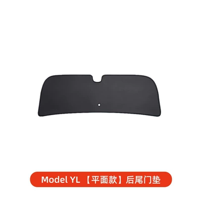 Suitable for Tesla Model Y New Version 3 Trunk Tailgate Pad Tailgate Protective Leather Sticker Ya Interior Accessories (Other Automotive Interior Supplies) - black-six-seater-version-model-yl-tailgate-mat-flat-style-1-piece-set