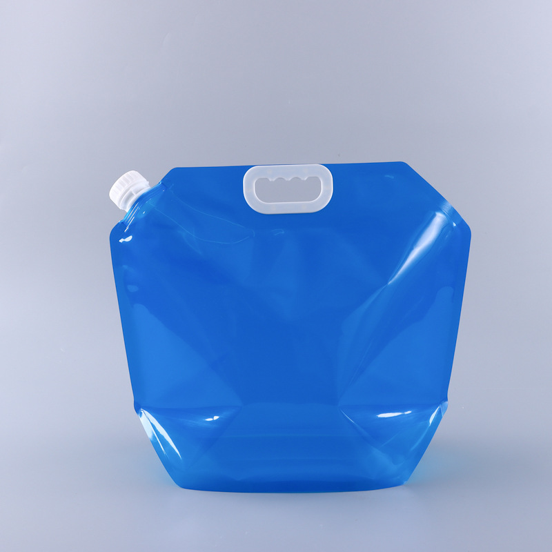 Bolsas de cerveza plegables prefabricadas, bolsas transparentes con boquilla para envasado de cerveza, bolsas de cerveza para llevar, bolsas portátiles con válvula para almacenamiento de agua