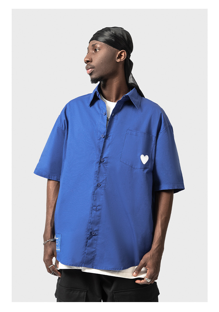 Versatile Unisex Short Sleeve Cotton Shirt - Image 1