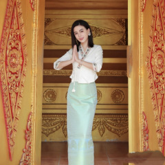 ダイ族の夏の伝統的な西双版納の新しいデイリースーツ作業服ダイ族の気質トップス旅行写真撮影服