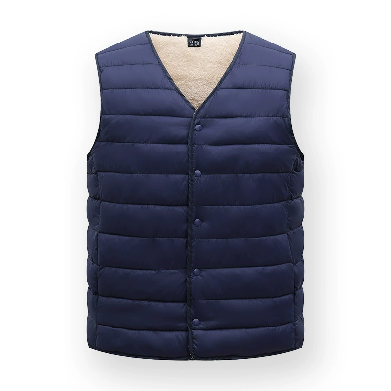 Demi-season quilted keep warm vest, for middle age