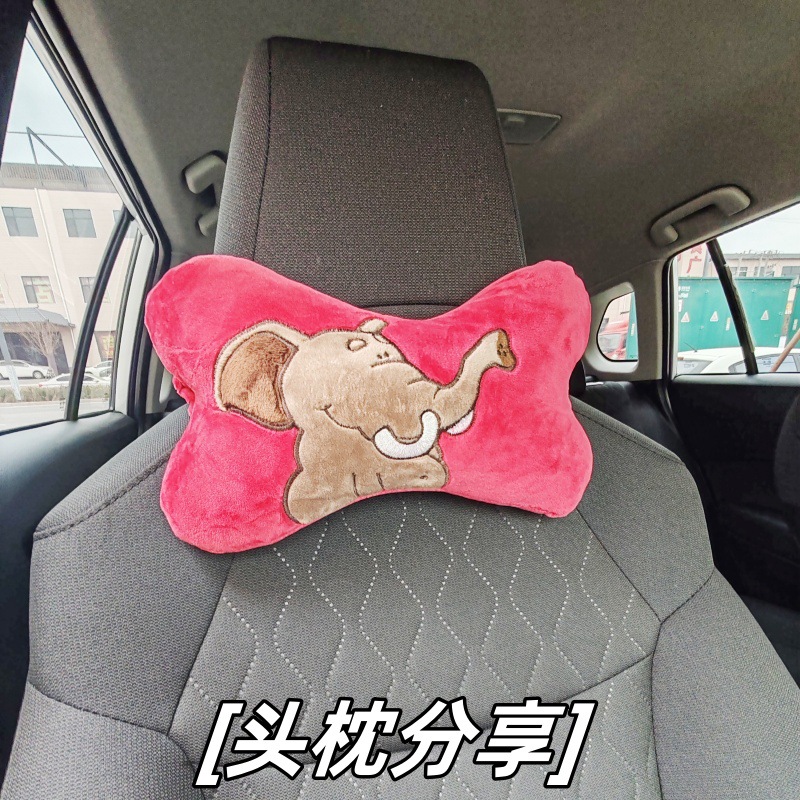 Reposacabezas de coche de elefante